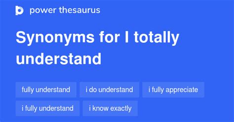 completely understandable synonym.